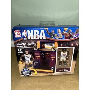 2016 NBA Cavaliers LeBron James Locker Set 63pc Building Set - NEW